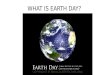 WHAT IS EARTH DAY?. Loss of forest cover Air pollution Water pollution Overpopulation Erosion of soil Climate change Introduction of genetically modified