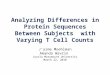 Analyzing Differences in Protein Sequences Between Subjects with Varying T Cell Counts J’aime Moehlman Amanda Wavrin Loyola Marymount University March