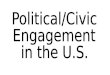 Who participates? Political Participation: activities in which citizens engage to influence the selection of leaders and/or the policies they pursue