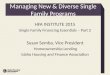 Managing New & Diverse Single Family Programs HFA INSTITUTE 2015 Single Family Financing Essentials – Part 2 Susan Semba, Vice President Homeownership