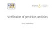 Verification of precision and bias Elvar Theodorsson
