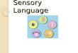 Sensory Language. What are the 5 senses? Sight Sound Taste Touch Smell
