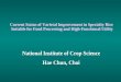 Current Status of Varietal Improvement in Specialty Rice Suitable for Food Processing and High-Functional Utility National Institute of Crop Science Hae