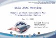 NASA ARAC Meeting Update on Next Generation Air Transportation System May 3, 2005 Robert Pearce Deputy Director, Joint Planning & Development Office