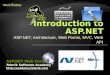 ASP.NET, Architecture, Web Forms, MVC, Web API Telerik Software Academy  ASP.NET Web Forms