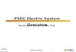 PSE&G Confidential1 PSEG Electric System Overview Mackington Joseph, MSM, PhD