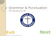 Grammar & Punctuation For Nursery to Y6 ©Carol Moore, Sacred Heart RC Primary School