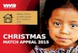 CHRISTMAS MATCH APPEAL 2015 Make home a safe place for children this Christmas