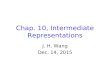 Chap. 10, Intermediate Representations J. H. Wang Dec. 14, 2015