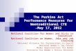 The Perkins Act Performance Measures for Nontraditional CTE -May 17, 2012 National Coalition for Women and Girls in Education National Coalition on Women,
