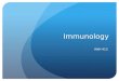Immunology KNH 413. Immunity Body’s ability to recognize material as foreign and to neutralize, eliminate, and/or metabolize it Symptoms from an infectious