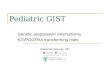 Pediatric GIST Genetic progression mechanisms KIT/PDGFRA transforming roles Katherine Janeway, MD