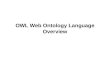 OWL Web Ontology Language Overview. The OWL Web Ontology Language is designed for use by applications that need to process the content of information