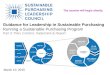 Guidance for Leadership in Sustainable Purchasing Running a Sustainable Purchasing Program Part 3: Plan, Commit, Implement & Report The session will begin