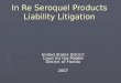 In Re Seroquel Products Liability Litigation United States District Court for the Middle District of Florida 2007