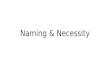 Naming & Necessity. Classical Descriptivism