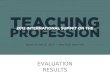 EVALUATION RESULTS March 14 and 15, 2012 - New York, New York