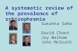 Sukanta Saha David Chant Joy Welham John McGrath A systematic review of the prevalence of schizophrenia