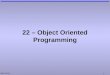 Mark Dixon 1 22 – Object Oriented Programming. Mark Dixon 2 Questions: Databases How many primary keys? How many foreign keys? 3 2