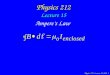 Physics 212 Lecture 15, Slide 1 Physics 212 Lecture 15 Ampere’s Law
