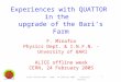 Francesco Minafra ALICE offline week - CERN, 24 February 2005 1 Experiences with QUATTOR in the upgrade of the Bari’s Farm F. Minafra Physics Dept. &