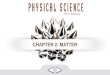 CHAPTER 2: MATTER. CHANGES OF STATE When matter changes from one state to another, we call this a phase change Thermal energy is related to the microscopic