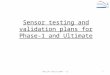 Sensor testing and validation plans for Phase-1 and Ultimate IPHC_HFT 06/15/2009 - LG1