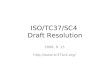 ISO/TC37/SC4 Draft Resolution 2008. 8. 15