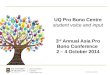CRICOS Provider No 00025B UQ Pro Bono Centre student voice and input 3 rd Annual Asia Pro Bono Conference 2 – 4 October 2014