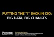 PUTTING THE “I” BACK IN CIO: BIG DATA, BIG CHANGES Dr. Gerry McCartney Vice President for Information Technology and System CIO Oesterle Professor of Information