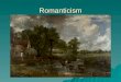 Romanticism. American Romanticism  1800-1860 What 3 Elements of the Industrial Revolution influenced the Romantic Period? coursesite.uhcl.edu