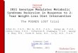 IRS1 Genotype Modulates Metabolic Syndrome Reversion in Response to 2-Year Weight-Loss Diet Intervention The POUNDS LOST trial Featured Article: Qibin