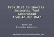 From Dirt to Shovels: Automatic Tool Generation from Ad Hoc Data Kenny Zhu Princeton University with Kathleen Fisher, David Walker and Peter White