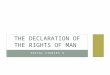 SOCIAL STUDIES 9 THE DECLARATION OF THE RIGHTS OF MAN