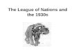 The League of Nations and the 1930s. International Relations in the 1930s Had the concept of Collective Security been destroyed by 1936?
