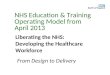 NHS Education & Training Operating Model from April 2013 Liberating the NHS: Developing the Healthcare Workforce From Design to Delivery