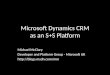 Microsoft Dynamics CRM as an S+S Platform Michael McClary Developer and Platform Group - Microsoft UK 