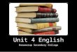 Unit 4 English Kooweerup Secondary College. Unit 4 - Outcome 1 Outcome 1 On completion of this unit the student should be able to develop and justify