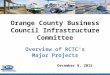 Orange County Business Council Infrastructure Committee Overview of RCTC’s Major Projects December 8, 2015