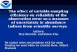 The effect of variable sampling efficiency on reliability of the observation error as a measure of uncertainty in abundance indices from scientific surveys