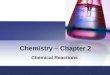 Chemistry – Chapter 2 Chemical Reactions Section 1: Chemical Formulas and Equations
