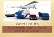 Word List #6.  Export (v) Import (v)  Portage (n)