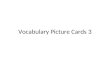 Vocabulary Picture Cards 3 ball calculator sheep