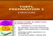TOEFL Structure Skills Part1