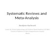 08 Systematic Reviews EBM