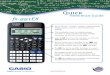 Fx-991EX Quick Reference Guide