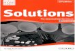 Solutions 2nd Edition Pre-Intermediate