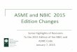 ASME and NBIC 2015 Edition Changes