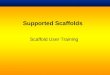 Scaffold User Training