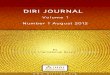 DIRI Journal 1